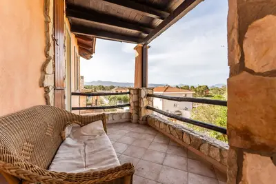 Image de Maison de vacances 'Villetta Flamengo' avec vue sur montagne, terrasse privée et climatisation