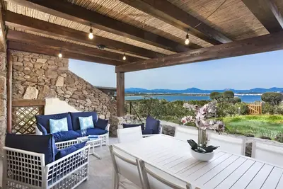 Image de House facing the sea Location Li Cuncheddi/ Capo Ceraso, Olbia. Condominium swimming pool