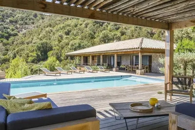 Image de A CasaLotta, villa Palombaggia vue mer à 800m de la plage, idéale familles!
