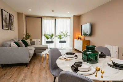 Vue sur Parc-de Luxe-Salle de bain privée séparée-2 Bedroom-Appartement