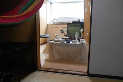 Image de Pet friendly, close to Usj and the planned Expo site. Wooden log house style rooms