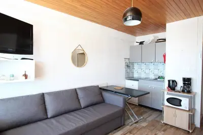 Image de À 100m des pistes de ski, Rez-de-chaussée, balcon, télévision, 19m², Chamrousse