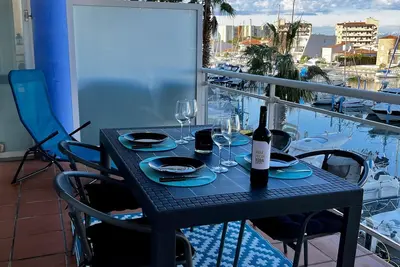 Image de Port CANIGÓ I 121 - Apartamento en Santa Margarita con piscina comunitaria y vistas al canal.