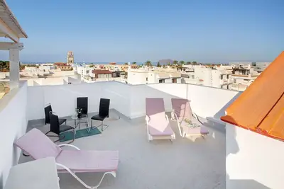 Maison de vacances 'Casa Del Sol Rosa' avec vue sur la mer, Wi-Fi et climatisation