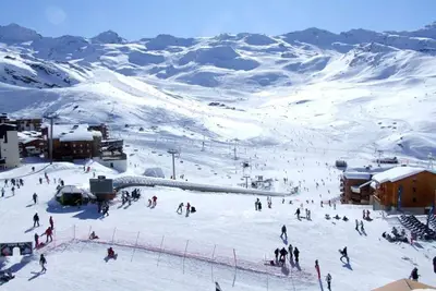 Image de Val Thorens, Studio-cabine, Sud, Vue Panoramique, Pieds Des Pistes, 5 Couchages