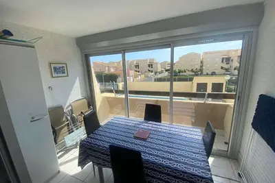 Image de Appartement 2p cabine avec piscine, terrasse et parking privé à Marseillan