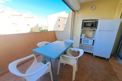 Image de Studio cosy 4 pers avec terrasse, parking sécurisé, proche commerces à Marseillan