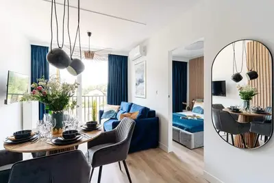 A unique apartment surrounded by greenery