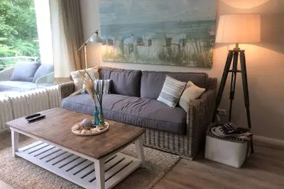 Image de Child-friendly apartment right on the beach with 2 bedrooms and balcony