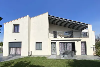Image de Villa moderne et spacieuse, 4 chambres, piscine et clim, à 15mn de Montpellier