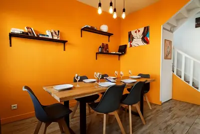 Image de Villa Tilla 110 m2, terrasse salle de jeux : babyfoot fléchettes / Centre Ville