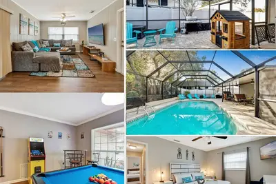 Image de Exquisite Retreat with Heated Pool for 14 Guests, Pool Table Paradise!