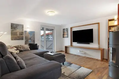 Image de Appartement 'Ferienwohnung Rheintal Hard' avec balcon et Wi-Fi