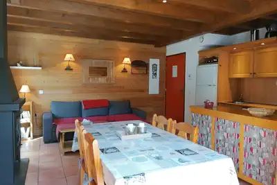 Image de Charmant demi-chalet pour 6 personnes avec terrasse exposée sud à Pra-Loup 1500
