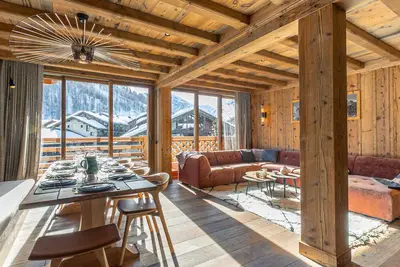 Image de Luxueux appartement 5 pièces avec balcons et vues, proche pistes