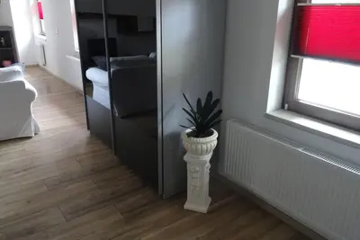 Image de Moderne Ferienwohnung Nahe Erfurt, Wohn-u. Schlafbereich, kĂĽche, bad, kinderzimmer