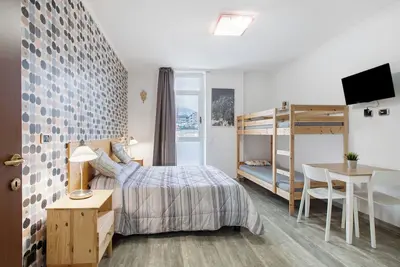 Image de Studio 'Alpen Pila Residence - 3' avec vue sur les montagnes, Wi-Fi et climatisation