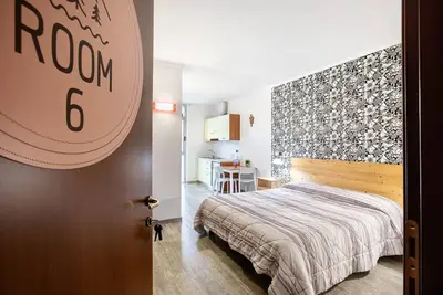 Image de Studio 'Alpen Pila Residence - 6' avec vue sur les montagnes, Wi-Fi et climatisation