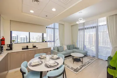 Image de Urban Charm: Luxe 1br Haven Near Downtown Dubai, Offering Unmatchable Comfort \n