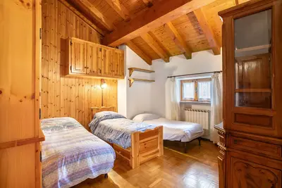 Image de Maison de vacances 'Casa Vacanza Menfrey' avec vue montagne, jardin privé et balcon