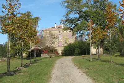 Image de Renovated medieval Château surrounded by truffle trees in Sw France.