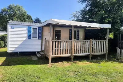 Image de Mobil Home Komfort 28m2 - 2 Schlafzimmer - Ăśberdachte Terrasse - Tv - GeschirrspĂĽler 4 Personen