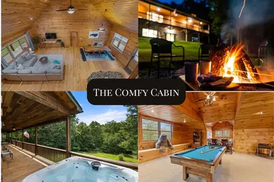 Image de Comfy Cabin w/ Hot Tub, 5 min to Dwntwn BlkMnt