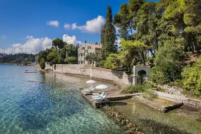 Magnificent Seafront Corfu Villa | 5 En-Suite Bedrooms | The Durrells House | Historic Elegance & Modern Luxuries | Direct Beach Access & Private Heated Pool