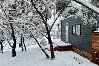 Image de Moonbah Escapes \"Wallaby\" - Secluded Riverside tiny house in the Snowy Mountains