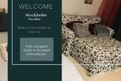 Casa South a cozy studio in south of Stockholm. Location is fantastic