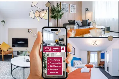 Image de Luxurious 1-Bed Apartment: Sleeps 4, Free Parking