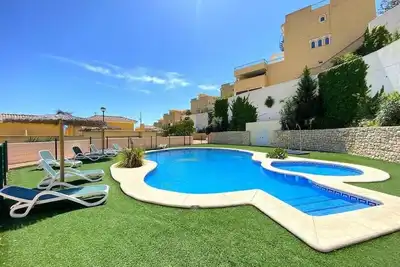 Maison de vacances 'Elena' avec piscine partagée, Wi-Fi et climatisation