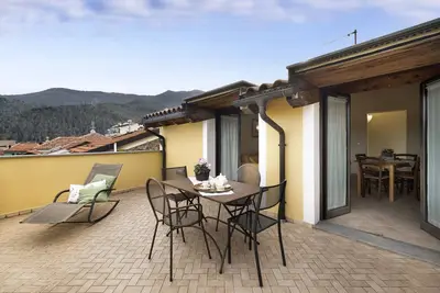 Image de Appartement 'Mandarino Agriturismo La Ferla' avec vue sur mer, terrasse privée et climatisation