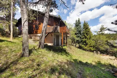 Image de Chalet 'Petit Chalet À Pyrénées 2000' avec vue montagne, terrasse privée et Wi-Fi