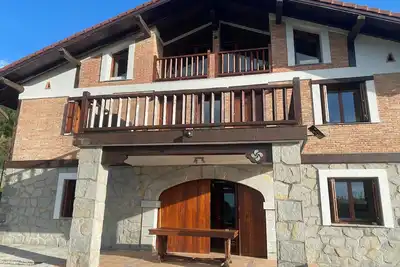 Goitisolo farmhouse, in the heart of the Urdaibai biosphere reserve.