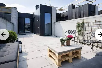 Image de Fantastisk Arkitektegnet hus i Newyorker-stil - med Tagterrasse og Charme