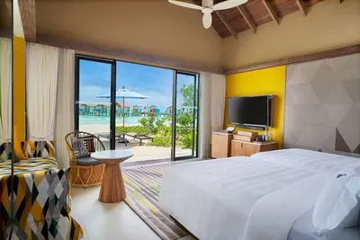 Image de Gold Beach Villa, 2 Twin Bed, Direct Beach Access, Hard Rock Maldives