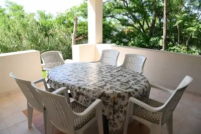 Image de Appartement de deux chambres avec la terrasse et la vue sur le mer Bosana, Pag (A-22692-a)