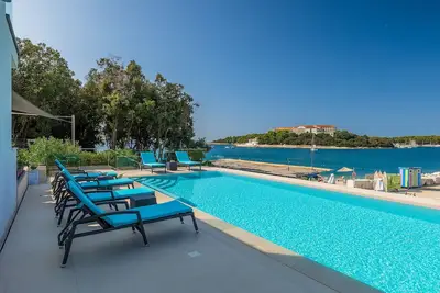 Beachfront Villa Naviblue with Pool