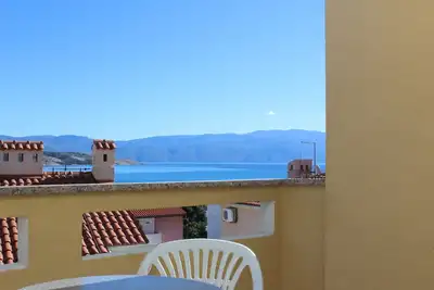 Image de Appartement de deux chambres avec le balcon et la vue sur le mer Baska, Krk (A-22687-f)