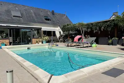 Image de Maison familiale avec piscine chauffée, proche plages et La Baule