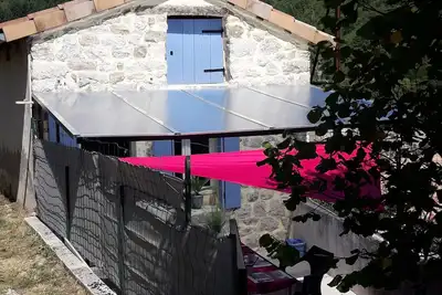 Image de Gite d'Arga 4 à 6 pers avec vue sur la montagne, 5 min à pied d'un plan d'eau