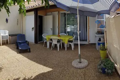 Image de Villa Cap d'Agde : Plage Ă pied, piscine, parking, terrasse
