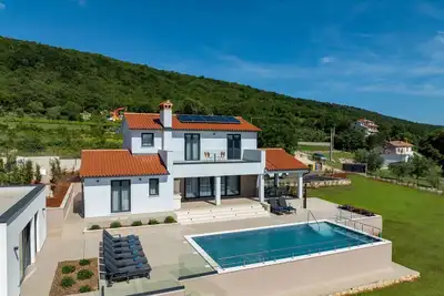 Image de Maison de vacances dans Kapelica avec vue mer, terrasse, Climatisation, Wifi (5207-1)