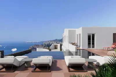 Islet Santorini Retreat: Infinity Caldera Views