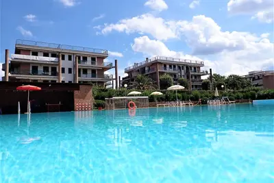 Image de apartment with livable terrace and swimming pool