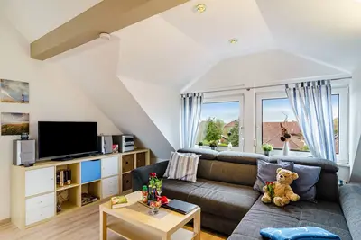 Image de Appartement \"Mein Nordseeglück Mit Strandkorb\" avec terrasse partagée et Wi-Fi