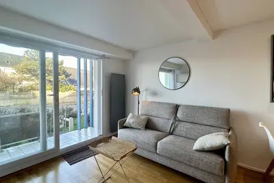 Les Tamaris, appartement en Rdc pour 3 personnes avec vue sur la baie