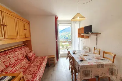 Image de Studio 4 pers, balcon vue montagne