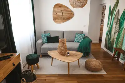 Image de appartement chaleureux 6 places à proximité du jardin de la ville et du centre